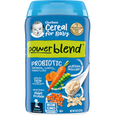 Gerber PowerBlend 益生菌燕麥糊營養濃縮益生菌營養片含有燕麥扁豆胡蘿蔔 227克 適合6個月至36個月